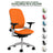 Steelcase Office Chairs Orange Steelcase Leap V2 Chair with Platinum Base and Frame - Fully Loaded (Rеnеwеd)