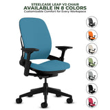 Steelcase Leap V2 Chair with Black Base and Frame - Fully Loaded (Rеnеwеd) - Office Logix Shop