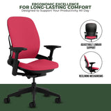 Steelcase Leap V2 Chair with Black Base and Frame - Fully Loaded (Rеnеwеd) - Office Logix Shop