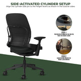 Steelcase Office Chairs Steelcase Leap V2 Chair with Black Base and Frame - Fully Loaded (Rеnеwеd)