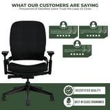 Steelcase Office Chairs Steelcase Leap V2 Chair with Black Base and Frame - Fully Loaded (Rеnеwеd)