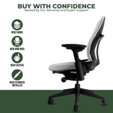 Steelcase Office Chairs Steelcase Leap V2 Chair with Black Base and Frame - Fully Loaded (Rеnеwеd)