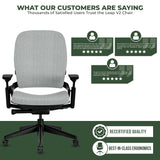 Steelcase Office Chairs Steelcase Leap V2 Chair with Black Base and Frame - Fully Loaded (Rеnеwеd)