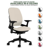 Steelcase Office Chairs Steelcase Leap V2 Chair with Black Base and Frame - Fully Loaded (Rеnеwеd)