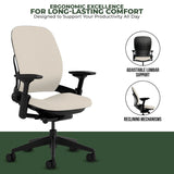 Steelcase Office Chairs Steelcase Leap V2 Chair with Black Base and Frame - Fully Loaded (Rеnеwеd)