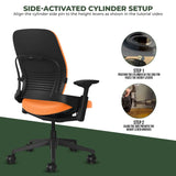 Steelcase Office Chairs Steelcase Leap V2 Chair with Black Base and Frame - Fully Loaded (Rеnеwеd)