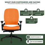 Steelcase Office Chairs Steelcase Leap V2 Chair with Black Base and Frame - Fully Loaded (Rеnеwеd)