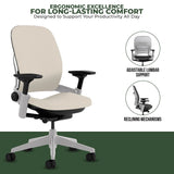 Steelcase Office Chairs Steelcase Leap V2 Chair with Platinum Base and Frame - Fully Loaded (Rеnеwеd)