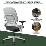 Steelcase Office Chairs Steelcase Leap V2 Chair with Platinum Base and Frame - Fully Loaded (Rеnеwеd)