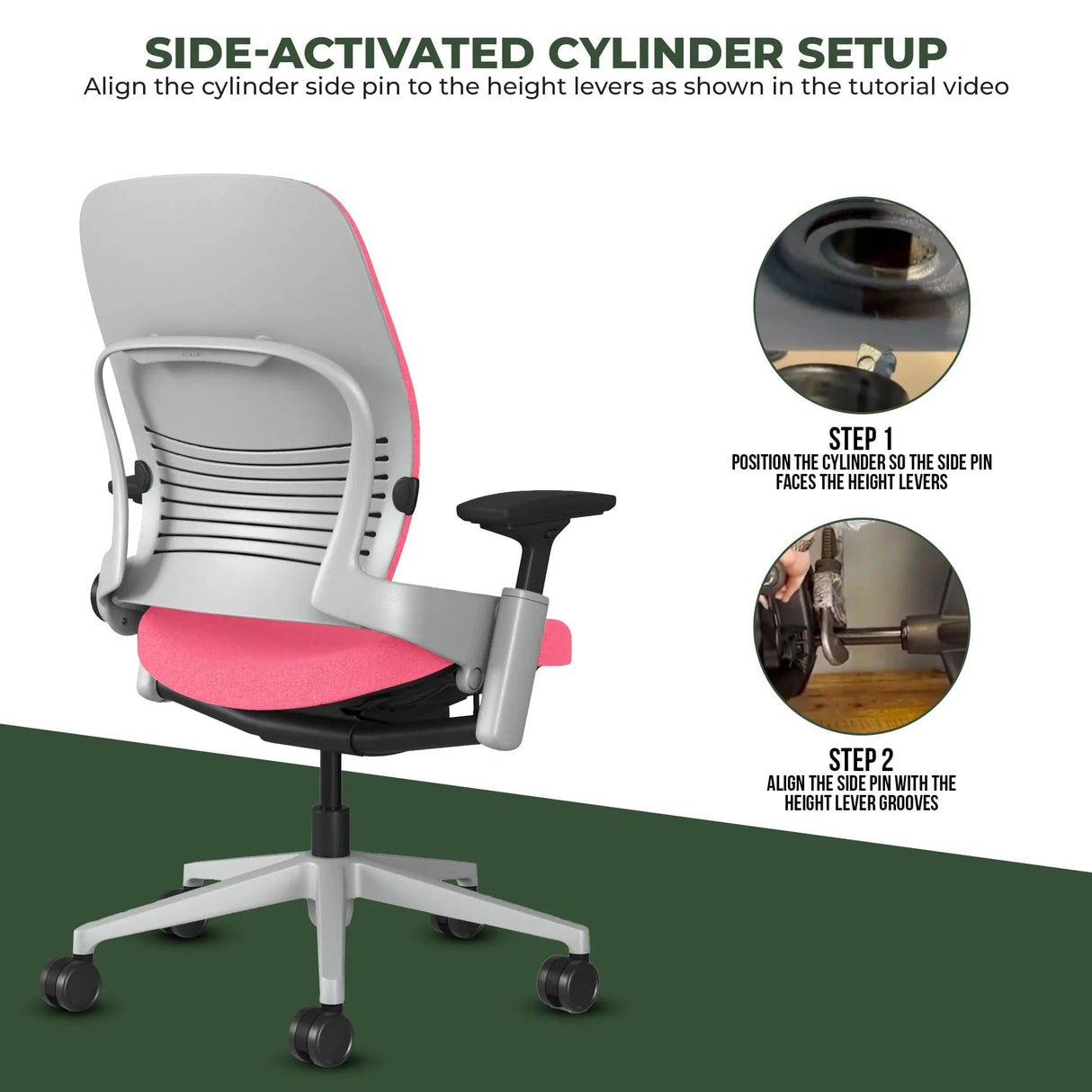 Steelcase Leap V2 - Fully Loaded w/Lumbar Support (Renewed) - Office Logix Shop