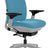 Steelcase Office Task Chair Blue Fabric - Titanium Frame Steelcase Amia Task Chair - Fully Adjustable - Platinum Frame  (Renewed)