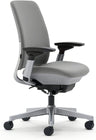 Steelcase Office Task Chair Gray Fabric-Titanium Frame Steelcase Amia Task Chair - Fully Adjustable -  (Renewed)