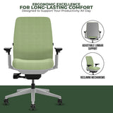 Steelcase Amia Task Chair - Fully Adjustable - Platinum Frame (Renewed) - Office Logix Shop