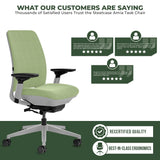 Steelcase Amia Task Chair - Fully Adjustable - Platinum Frame (Renewed) - Office Logix Shop