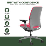 Steelcase Amia Task Chair - Fully Adjustable - Platinum Frame (Renewed) - Office Logix Shop