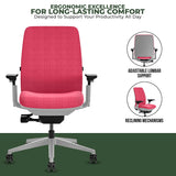 Steelcase Amia Task Chair - Fully Adjustable - Platinum Frame (Renewed) - Office Logix Shop