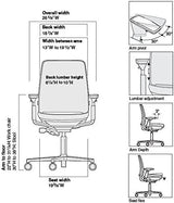 Steelcase Office Task Chair Steelcase Amia Task Chair - Fully Adjustable -  (Renewed)