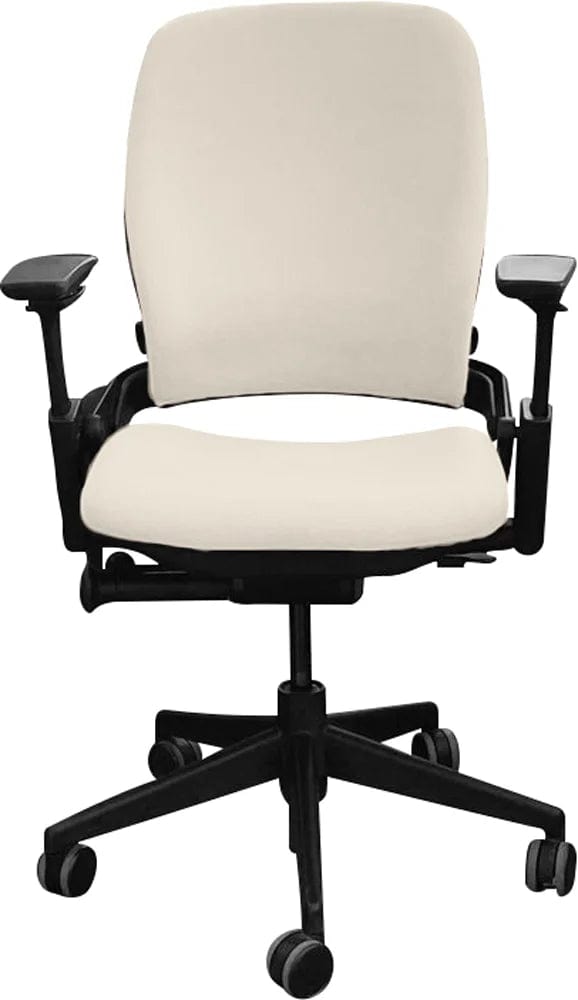 Steelcase Office Task Chair Tan Steelcase Leap V2 Chair with Black Base and Frame  (Rеnеwеd)